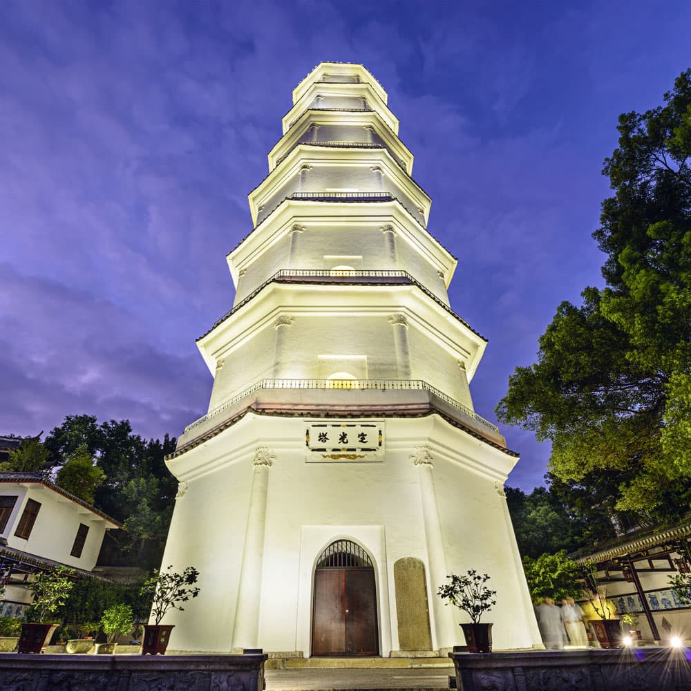 A vibrant city skyline with iconic landmarks and bustling streets, showcasing urban energy and charm